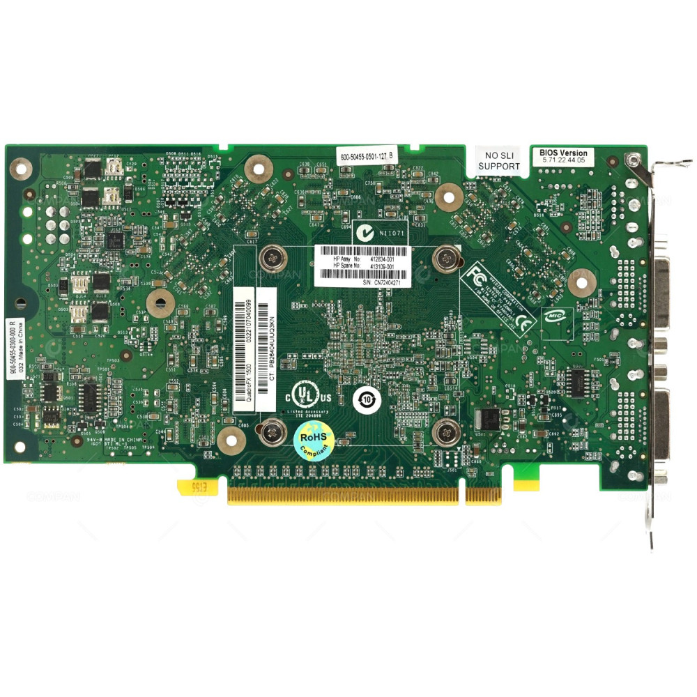 413109-001 NVIDIA QUADRO FX 1500 256MB PCI-E X16 GDDR3 SDRAM DUAL DVI VIDEO GRAPHICS CARD FOR WORKSTATION